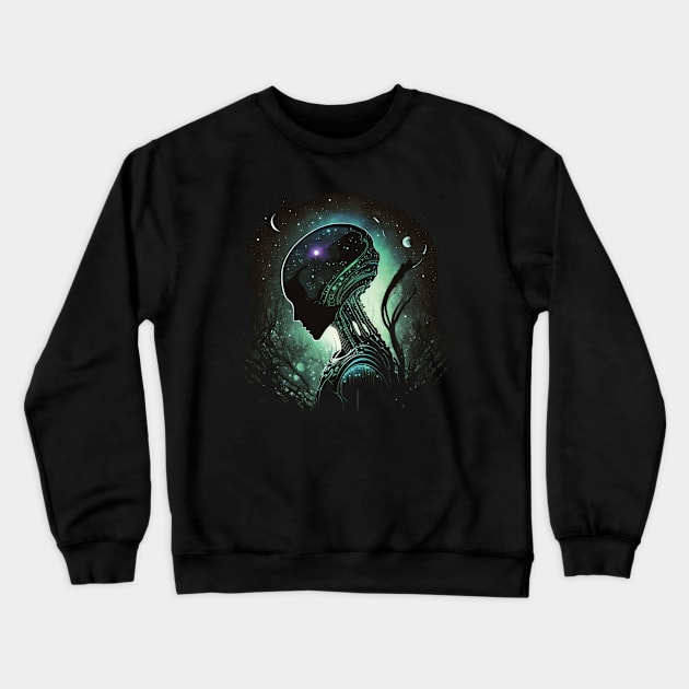 Space Crewneck Sweatshirt by rocknerd